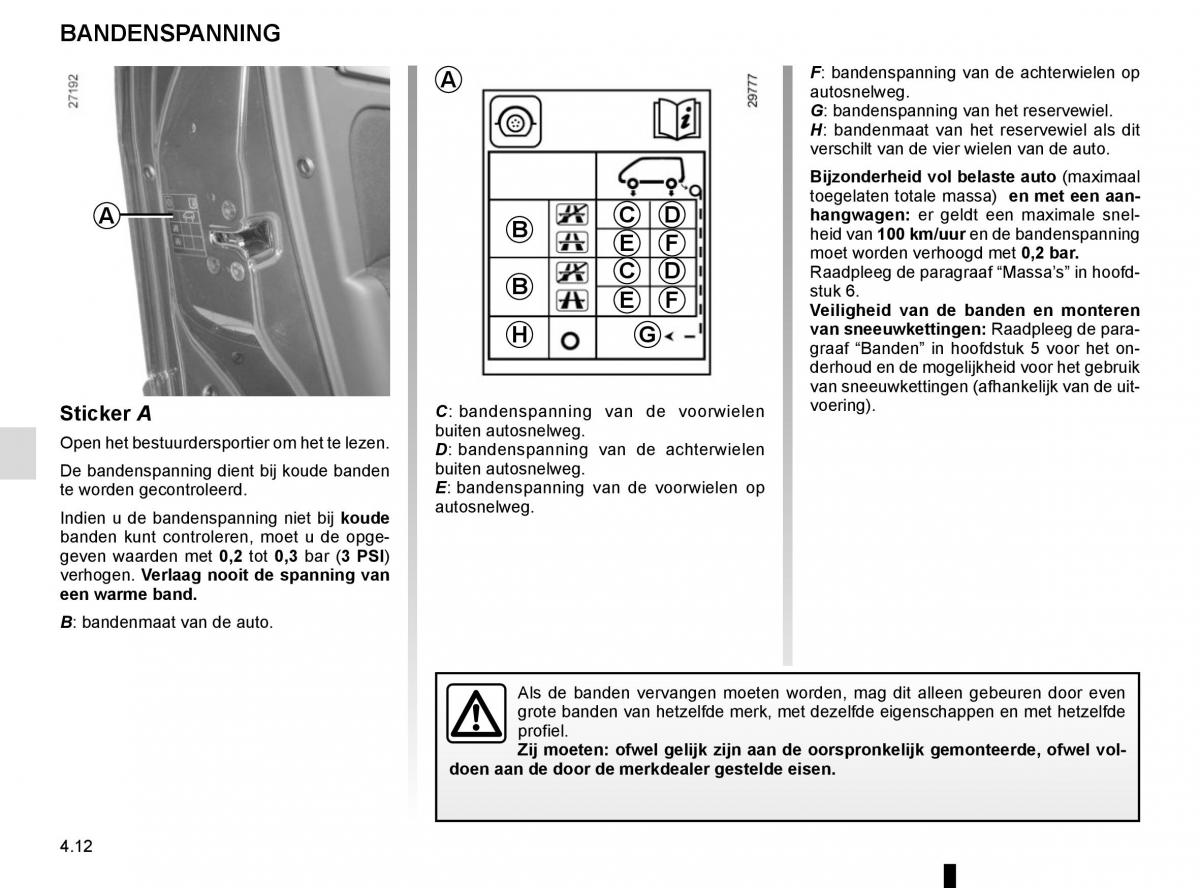 Renault Laguna III 3 handleiding / page 176