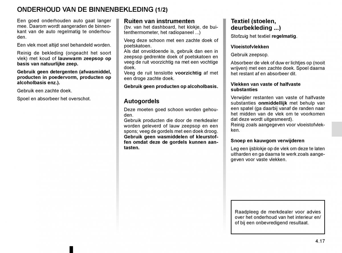 Renault Laguna III 3 handleiding / page 181