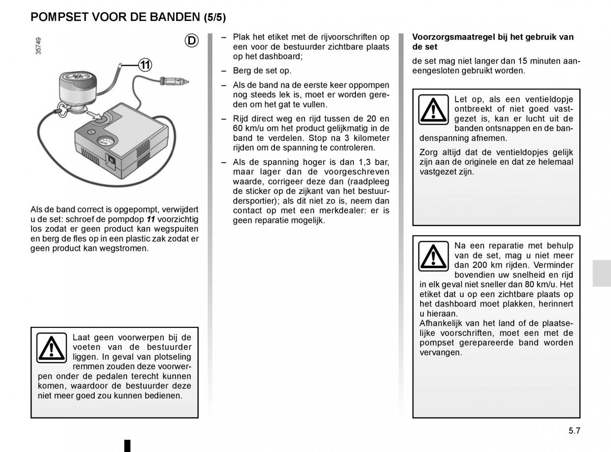 Renault Laguna III 3 handleiding / page 189