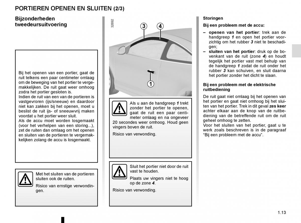 Renault Laguna III 3 handleiding / page 19