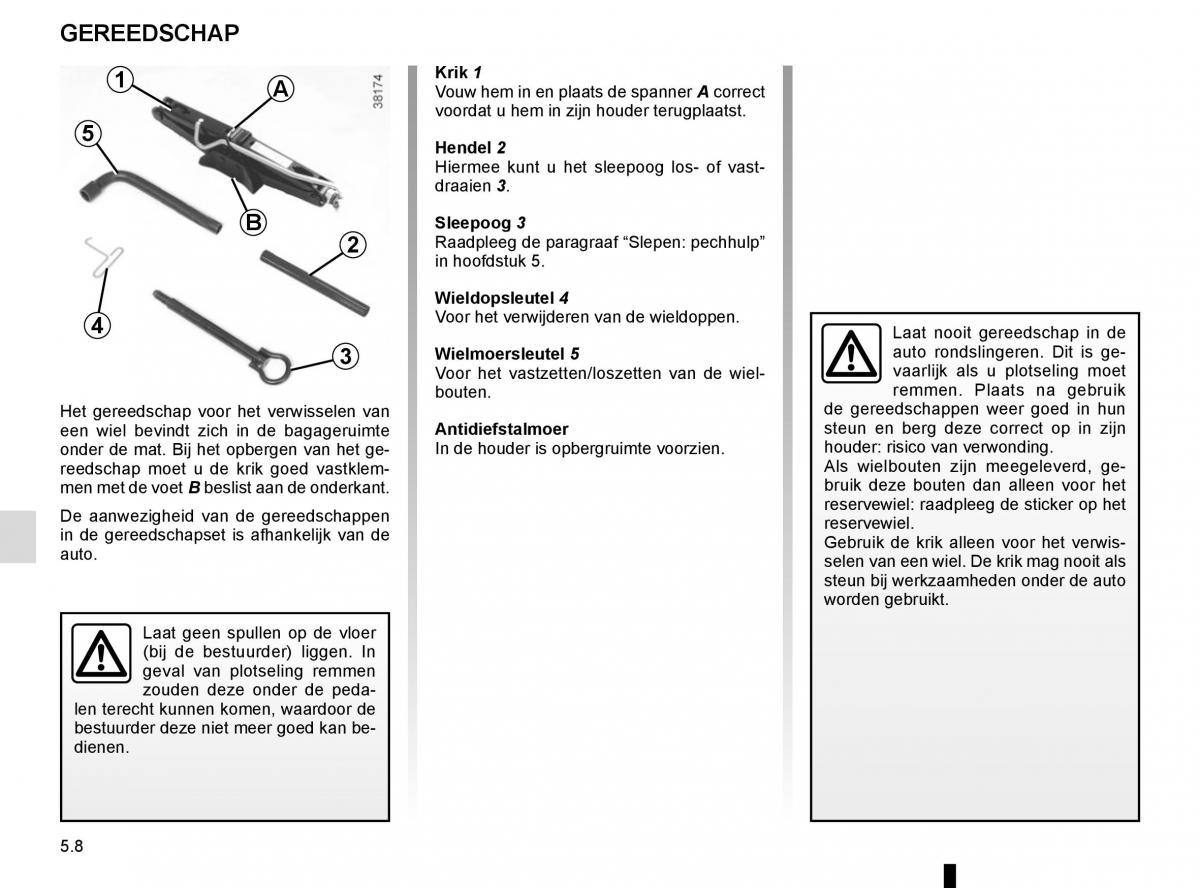 Renault Laguna III 3 handleiding / page 190