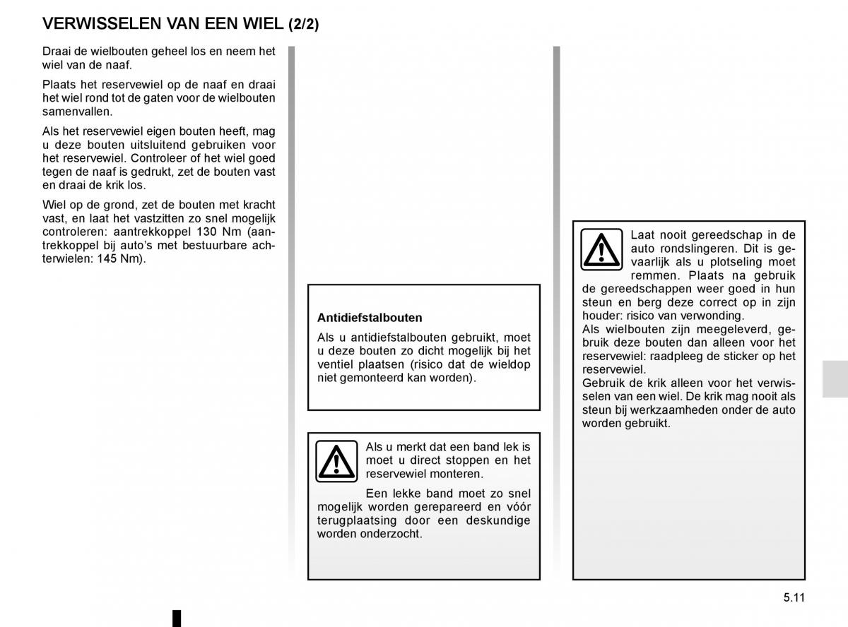 Renault Laguna III 3 handleiding / page 193