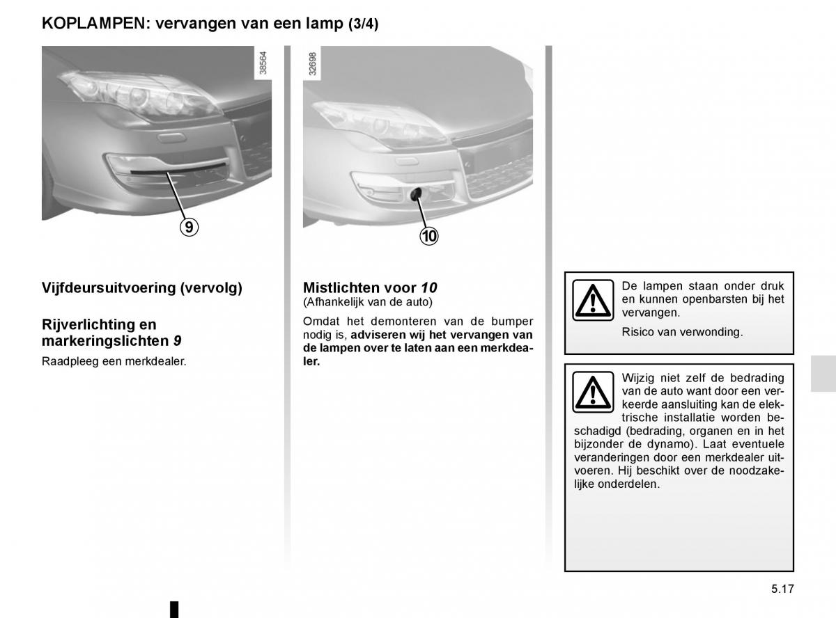 Renault Laguna III 3 handleiding / page 199