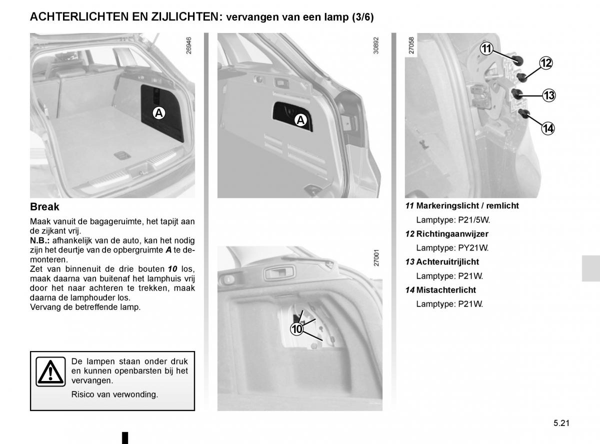 Renault Laguna III 3 handleiding / page 203