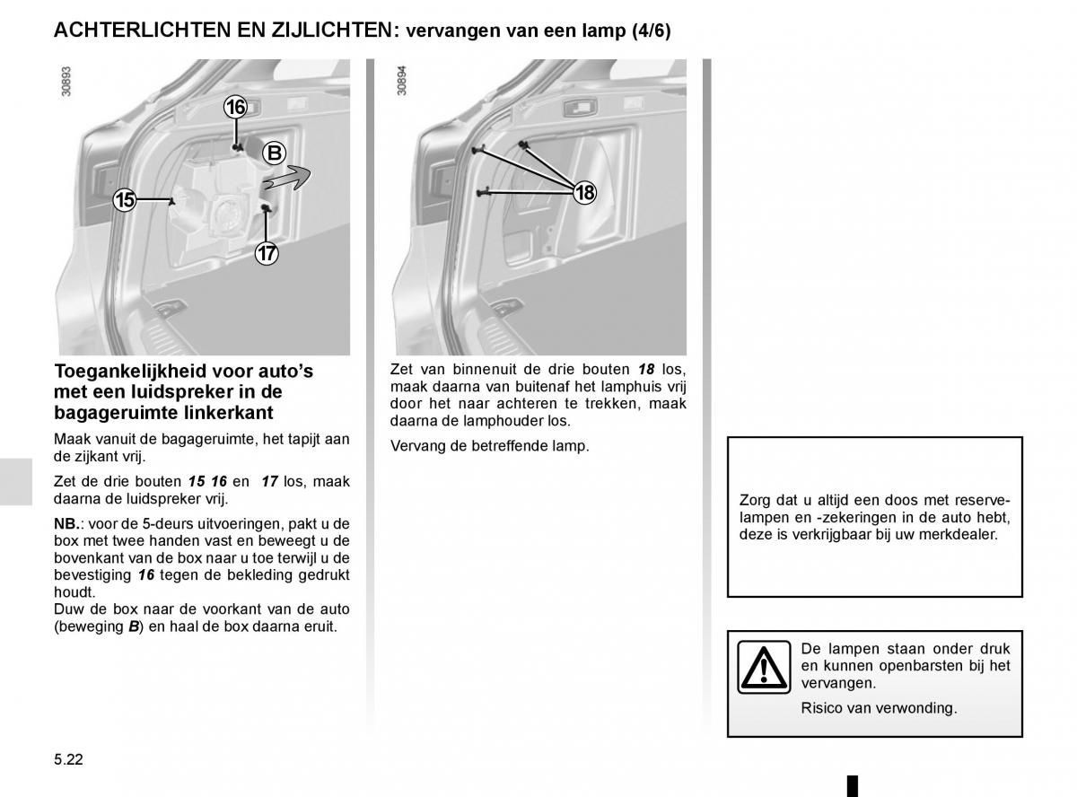 Renault Laguna III 3 handleiding / page 204