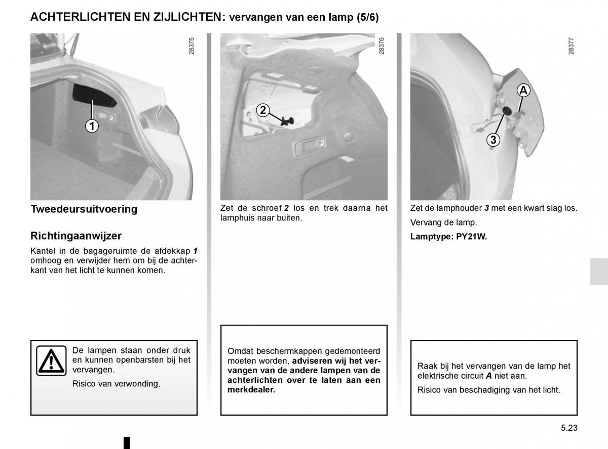 Renault Laguna III 3 handleiding / page 205