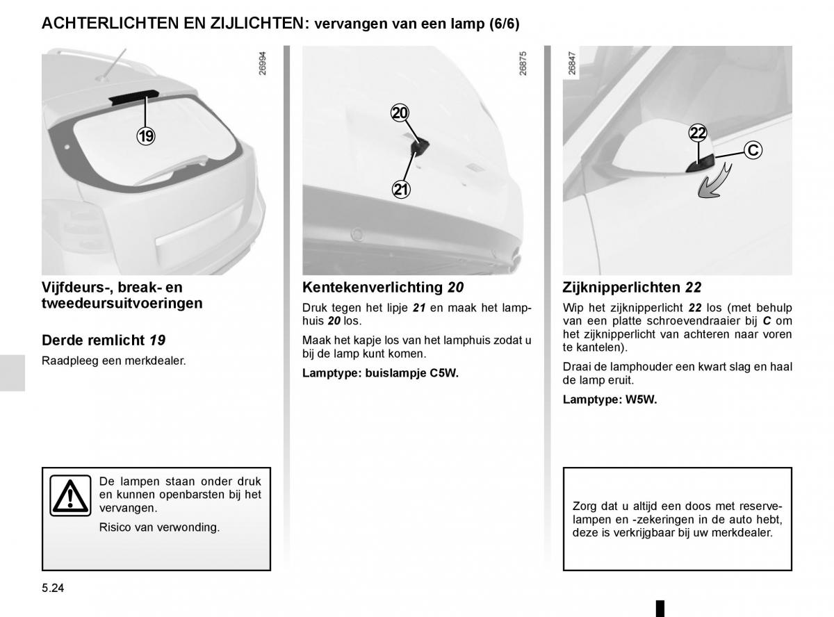 Renault Laguna III 3 handleiding / page 206