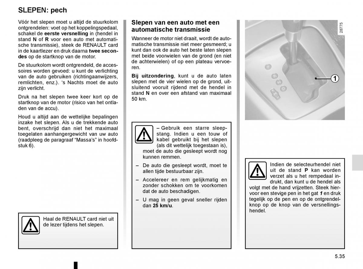 Renault Laguna III 3 handleiding / page 217