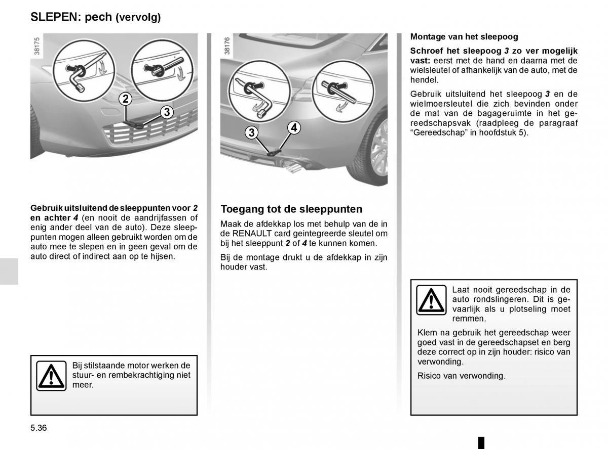 Renault Laguna III 3 handleiding / page 218