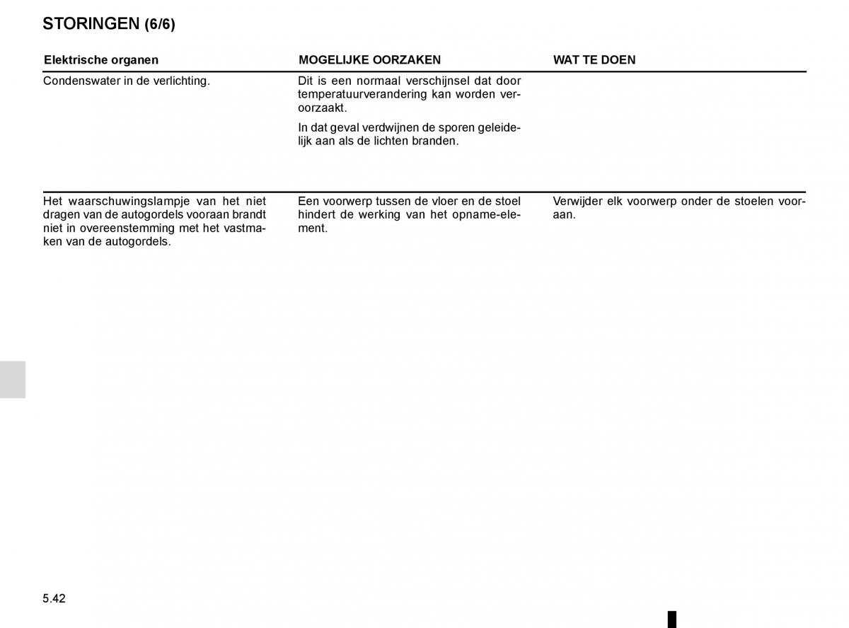 Renault Laguna III 3 handleiding / page 224