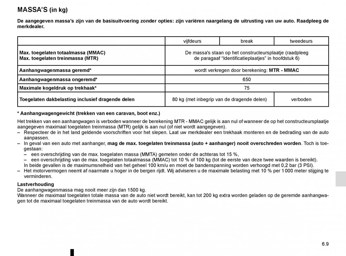 Renault Laguna III 3 handleiding / page 233