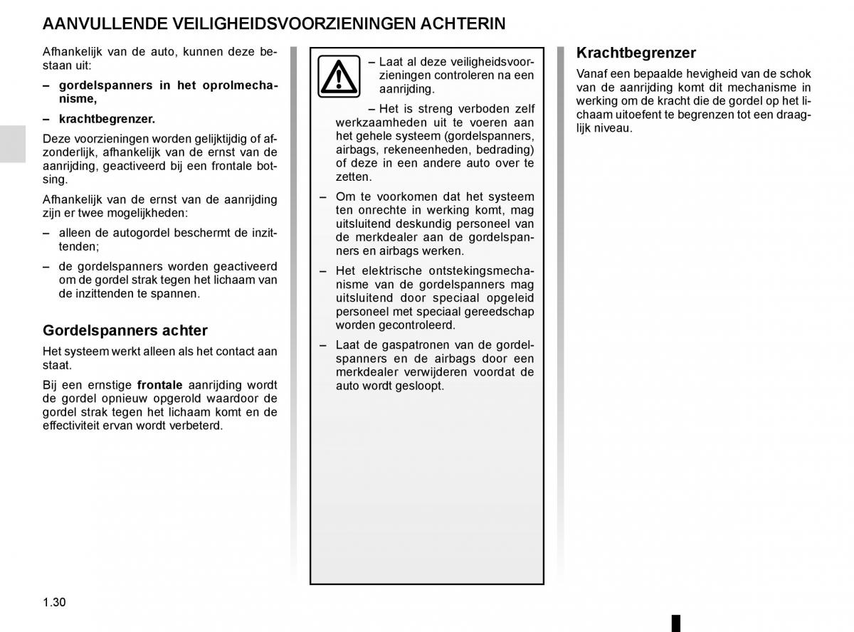 Renault Laguna III 3 handleiding / page 36