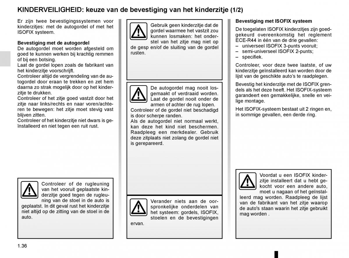 Renault Laguna III 3 handleiding / page 42