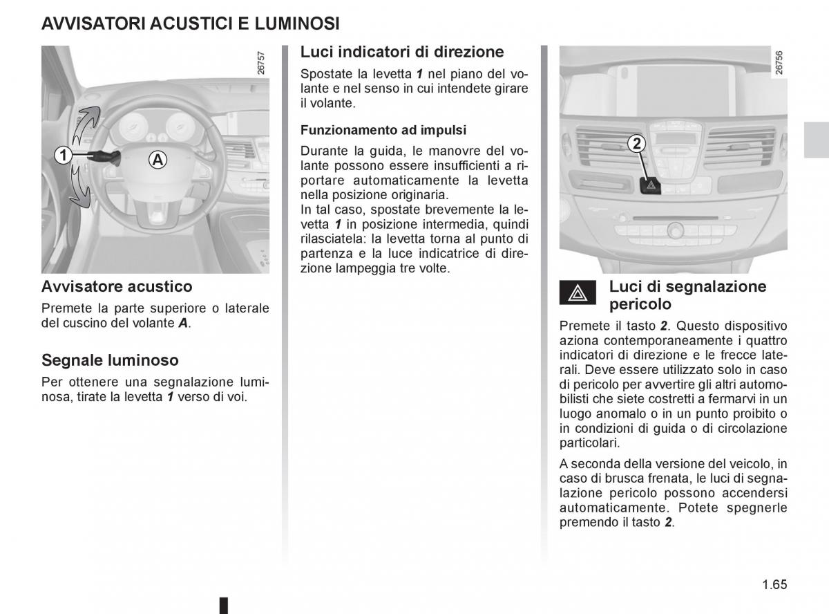 Renault Laguna III 3 manuale del proprietario / page 71