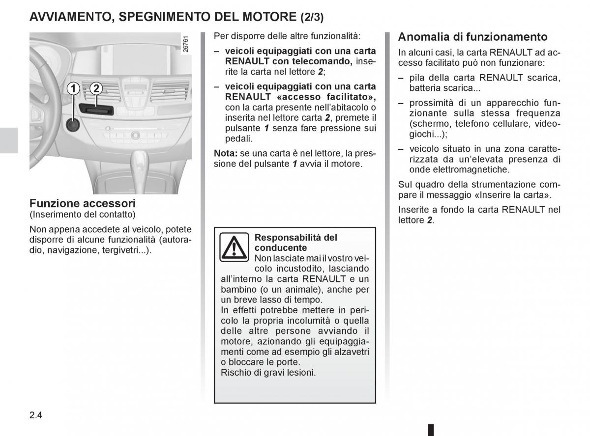 Renault Laguna III 3 manuale del proprietario / page 86