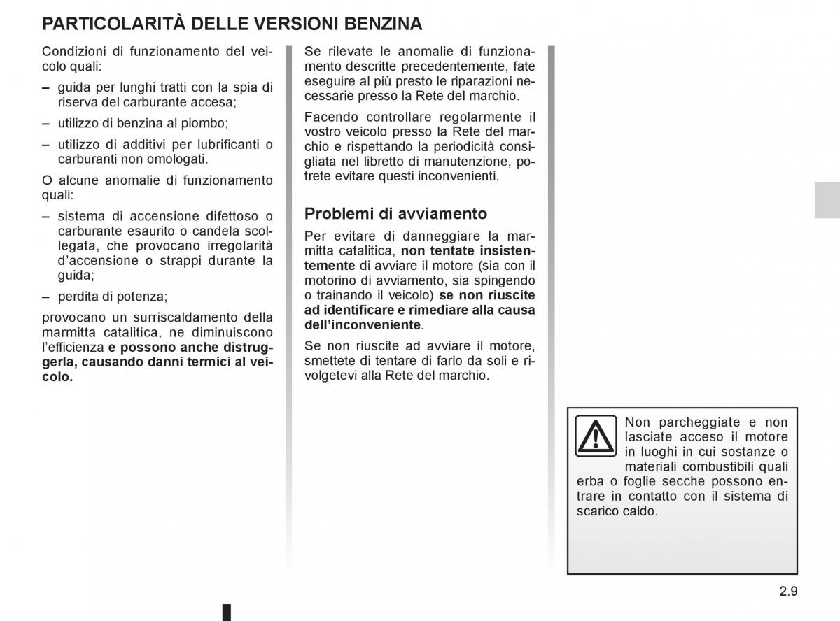 Renault Laguna III 3 manuale del proprietario / page 91