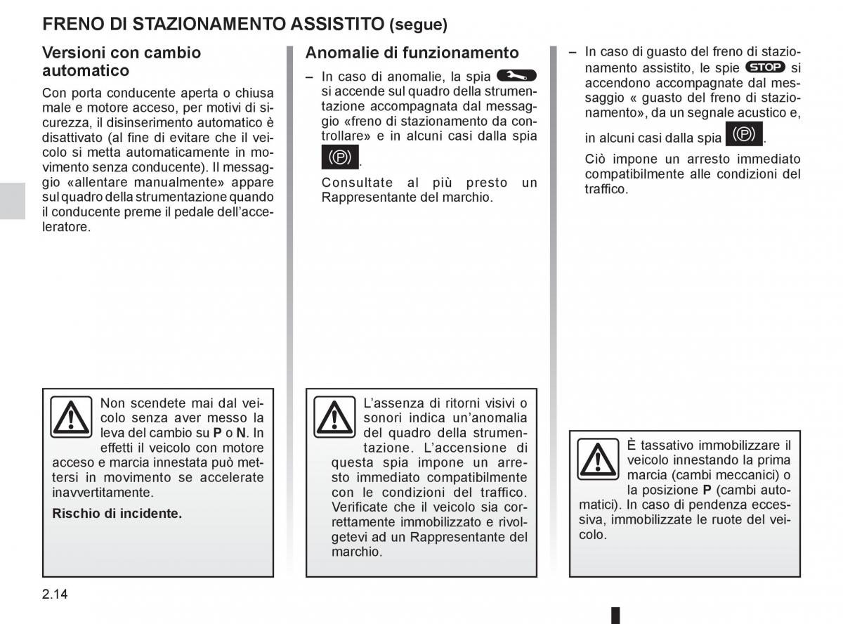 Renault Laguna III 3 manuale del proprietario / page 96