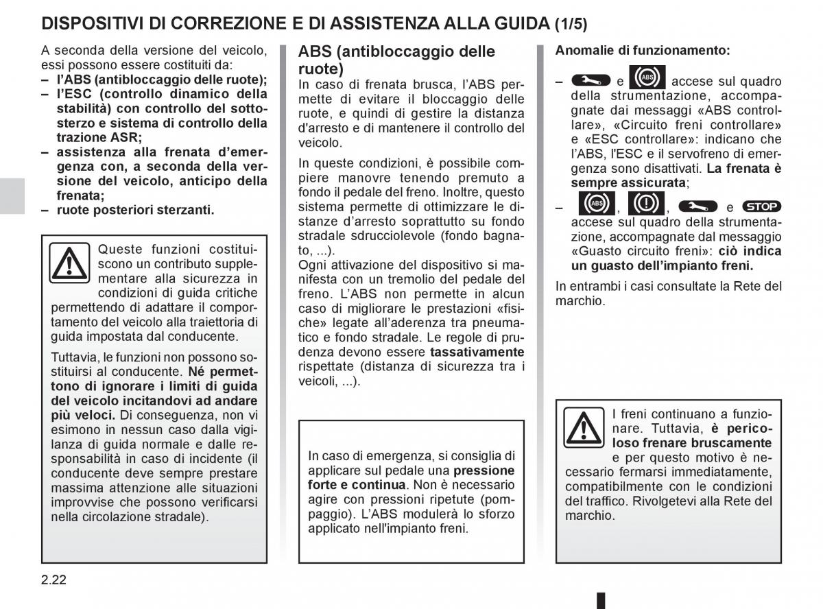 Renault Laguna III 3 manuale del proprietario / page 104