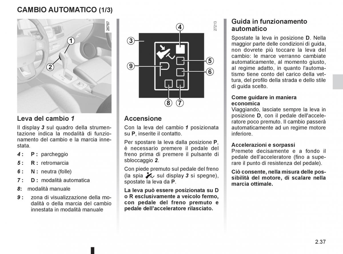 Renault Laguna III 3 manuale del proprietario / page 119