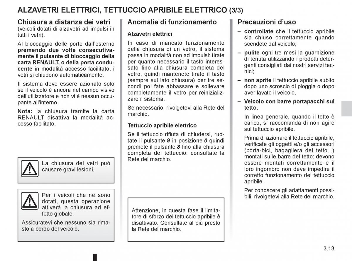 Renault Laguna III 3 manuale del proprietario / page 135