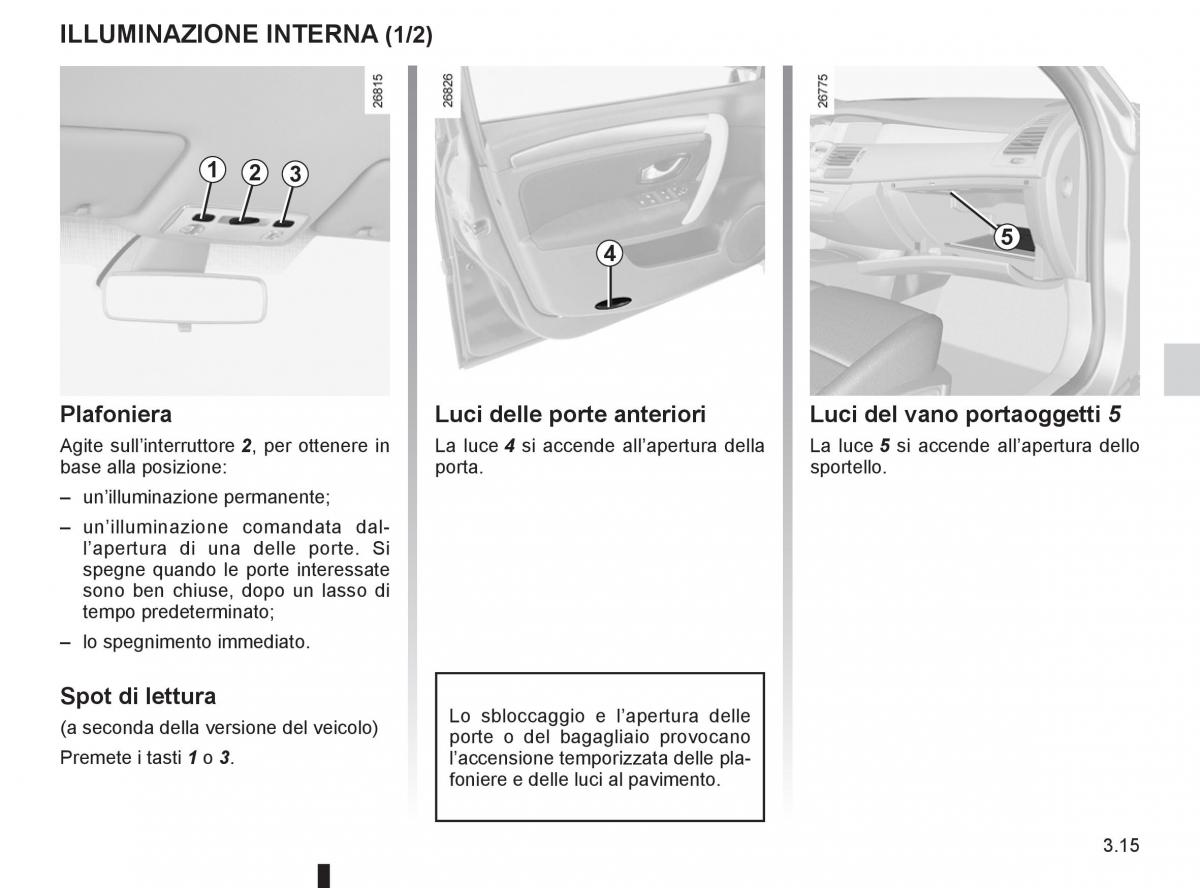 Renault Laguna III 3 manuale del proprietario / page 137