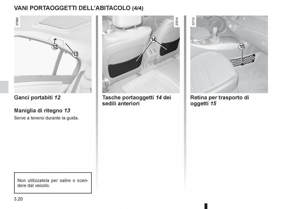 Renault Laguna III 3 manuale del proprietario / page 142