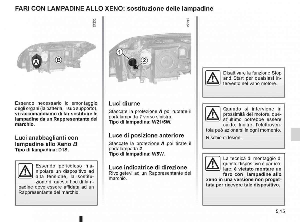 Renault Laguna III 3 manuale del proprietario / page 191