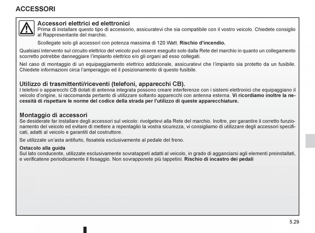 Renault Laguna III 3 manuale del proprietario / page 205