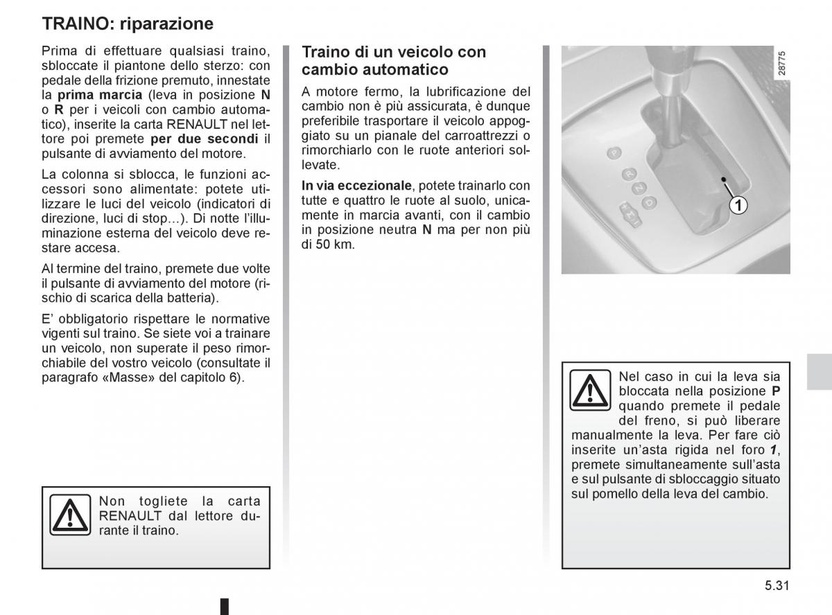 Renault Laguna III 3 manuale del proprietario / page 207