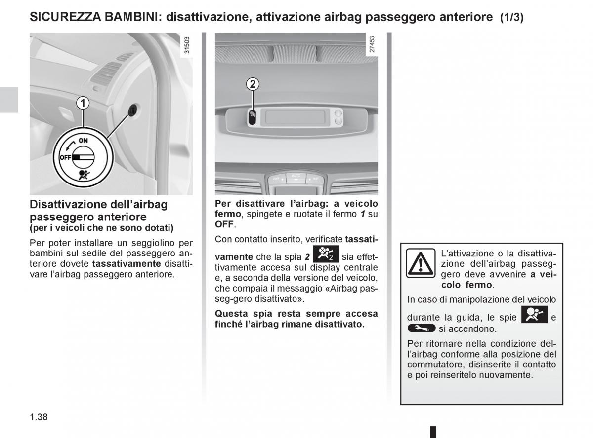 Renault Laguna III 3 manuale del proprietario / page 44