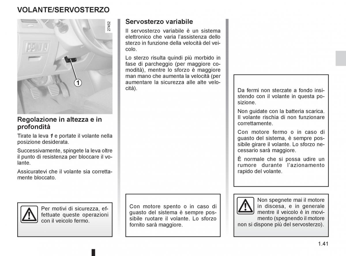 Renault Laguna III 3 manuale del proprietario / page 47