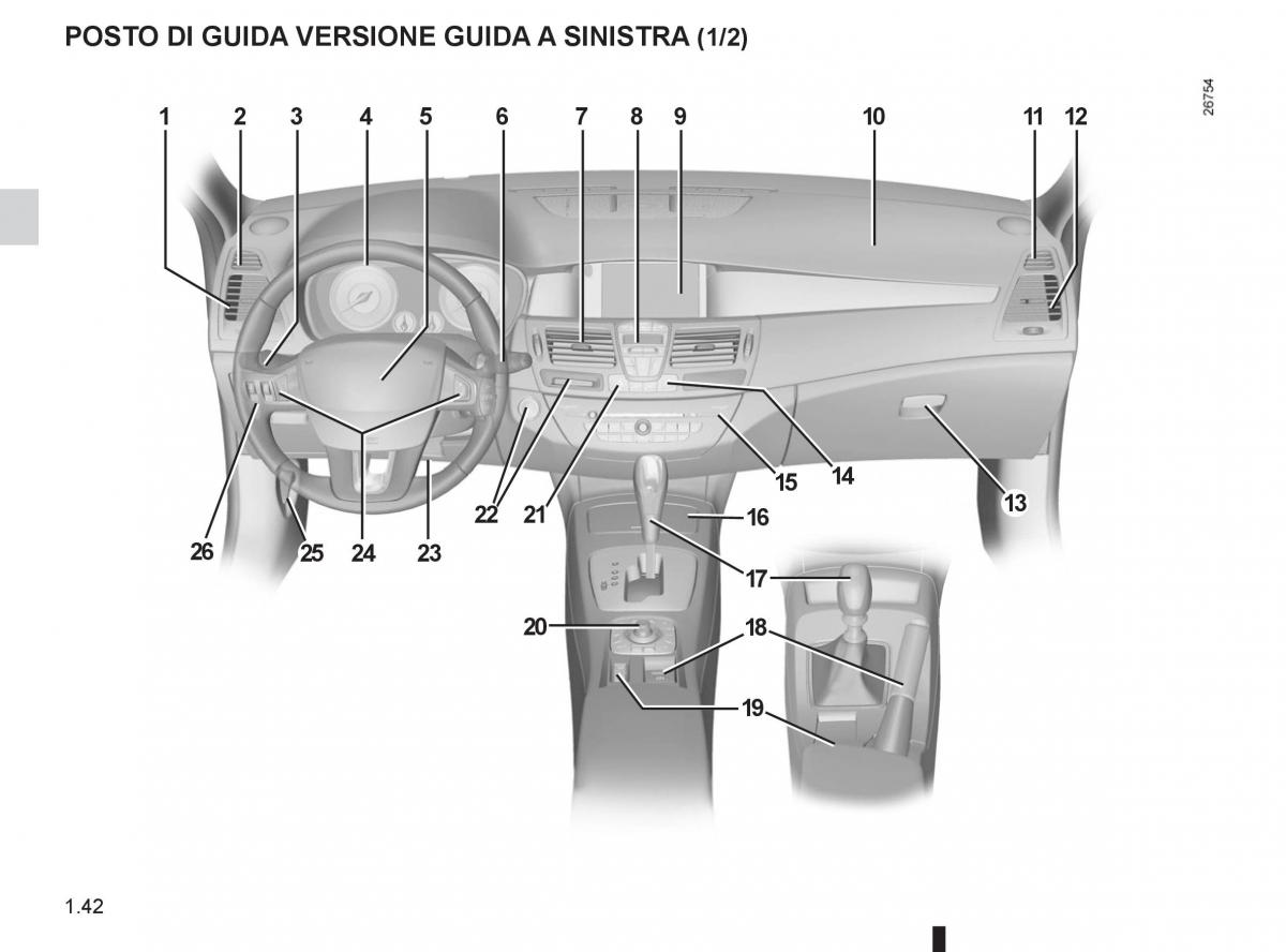 Renault Laguna III 3 manuale del proprietario / page 48