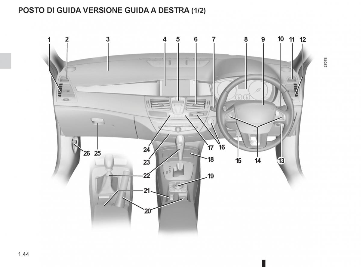 Renault Laguna III 3 manuale del proprietario / page 50