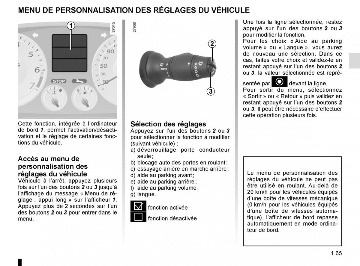 Renault Laguna III 3 manuel du proprietaire / page 71