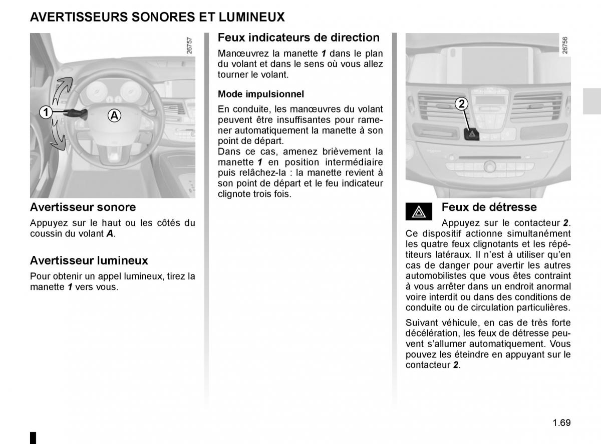 Renault Laguna III 3 manuel du proprietaire / page 75