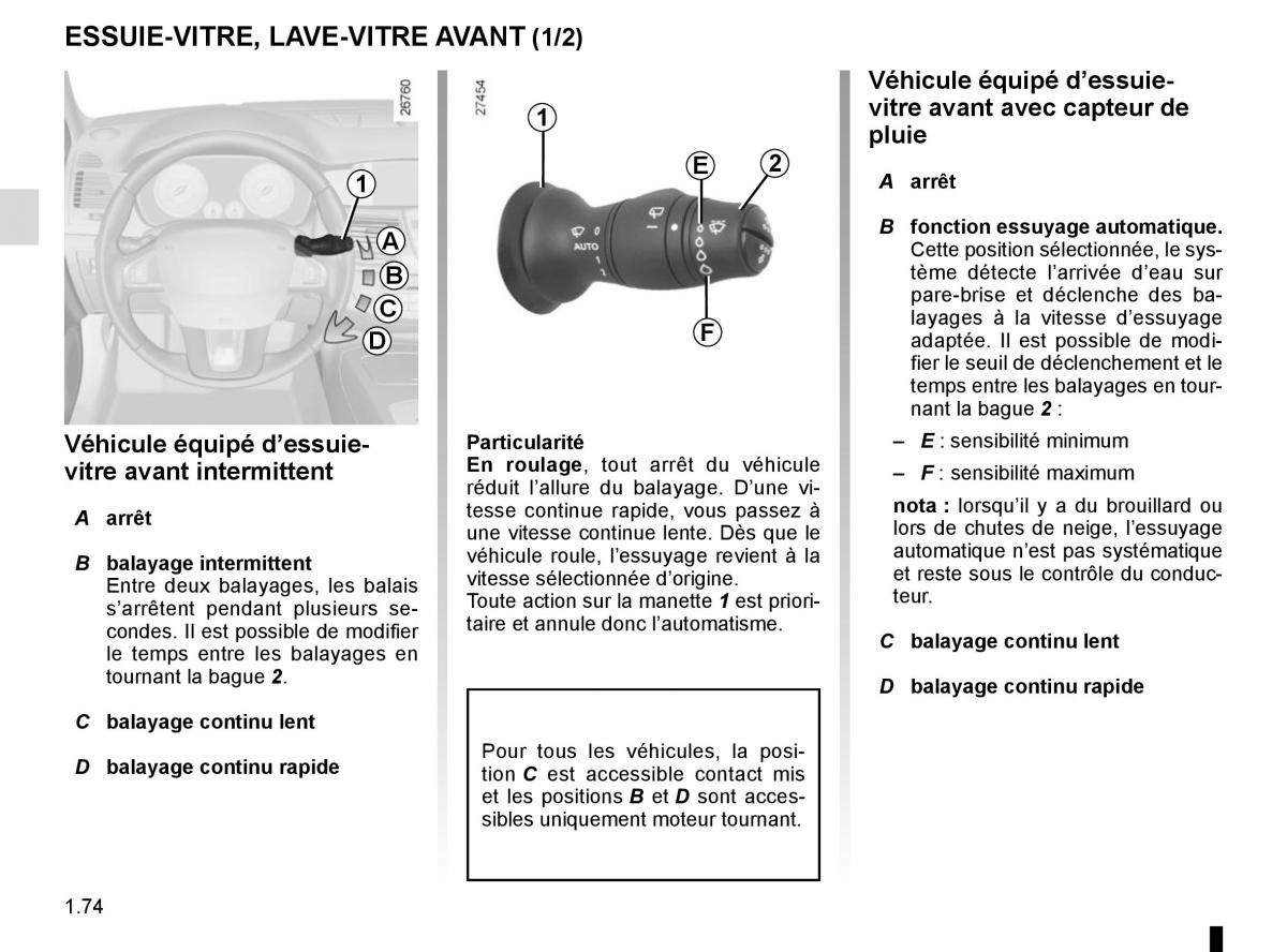 Renault Laguna III 3 manuel du proprietaire / page 80