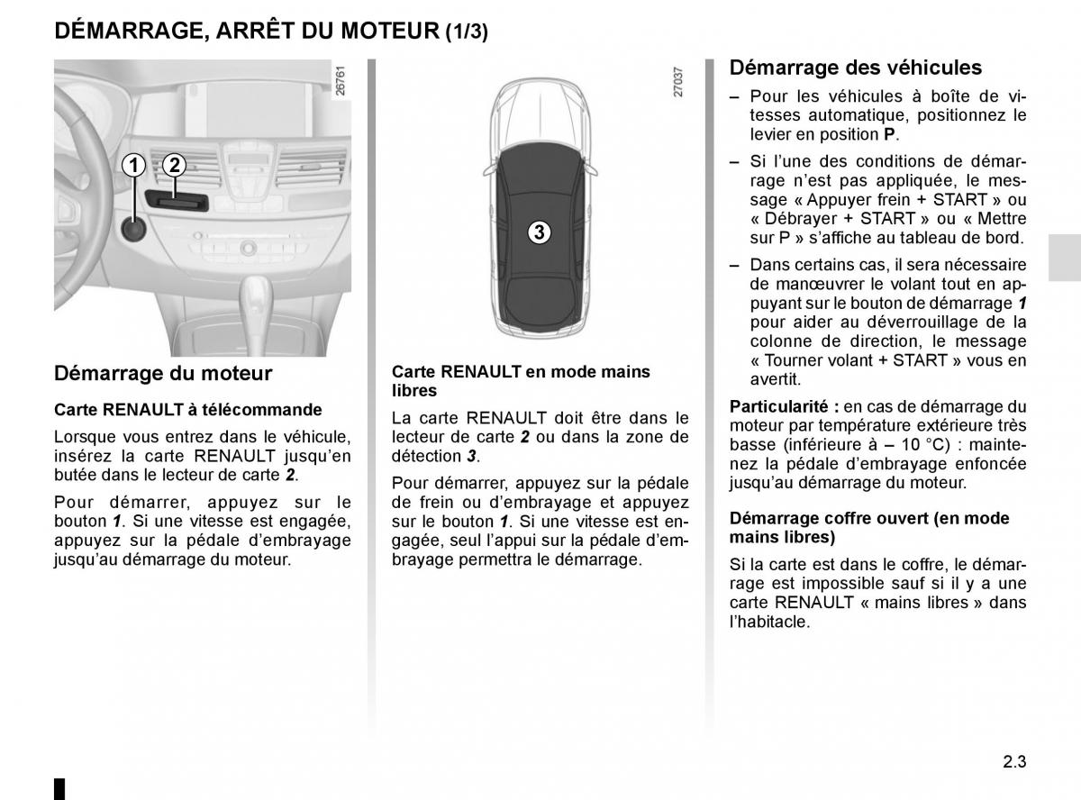 Renault Laguna III 3 manuel du proprietaire / page 89