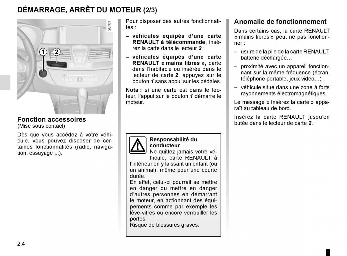 Renault Laguna III 3 manuel du proprietaire / page 90