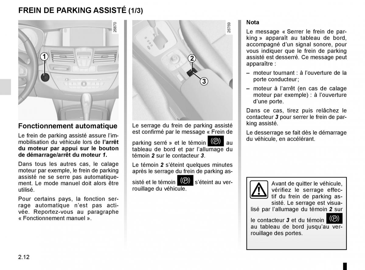 Renault Laguna III 3 manuel du proprietaire / page 98