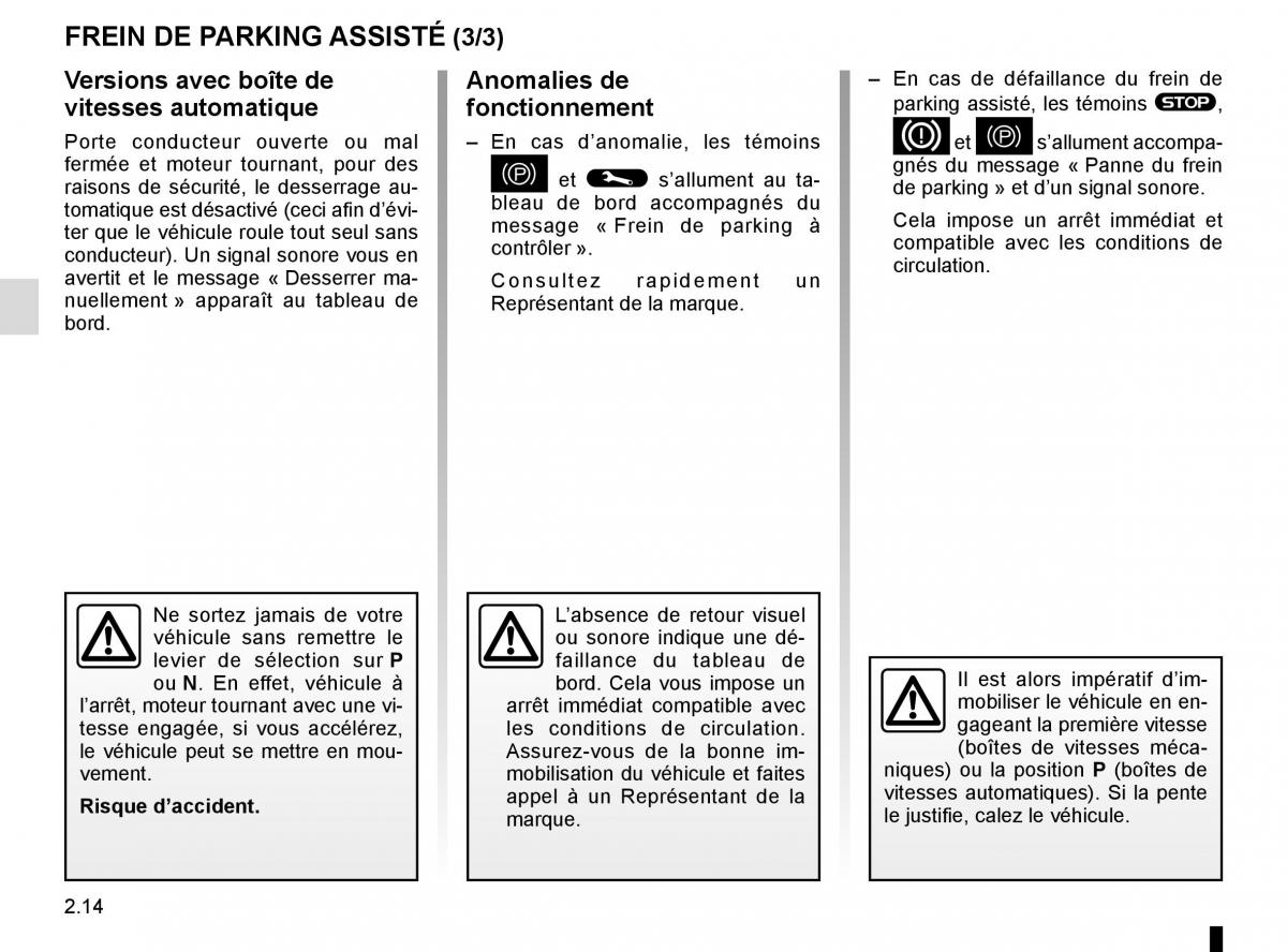 Renault Laguna III 3 manuel du proprietaire / page 100