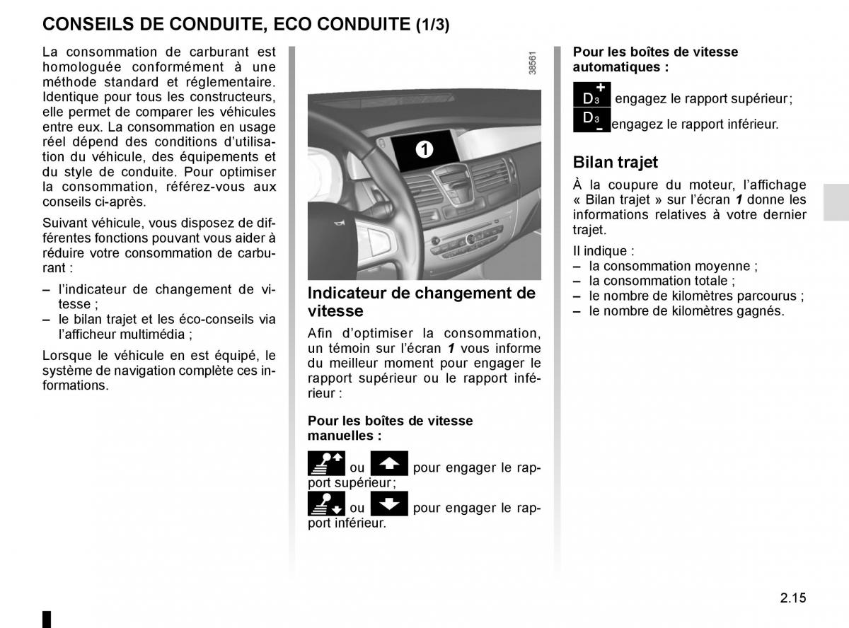 Renault Laguna III 3 manuel du proprietaire / page 101