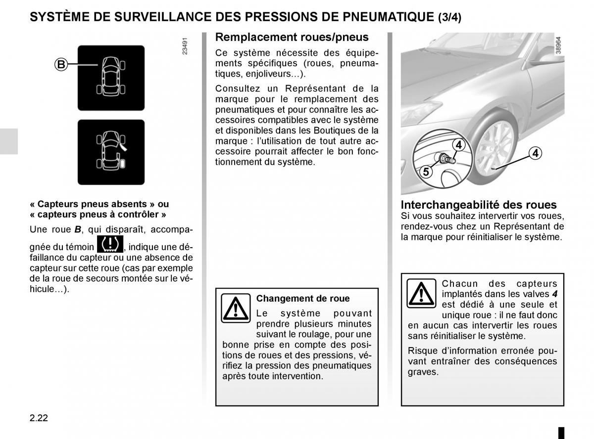 Renault Laguna III 3 manuel du proprietaire / page 108