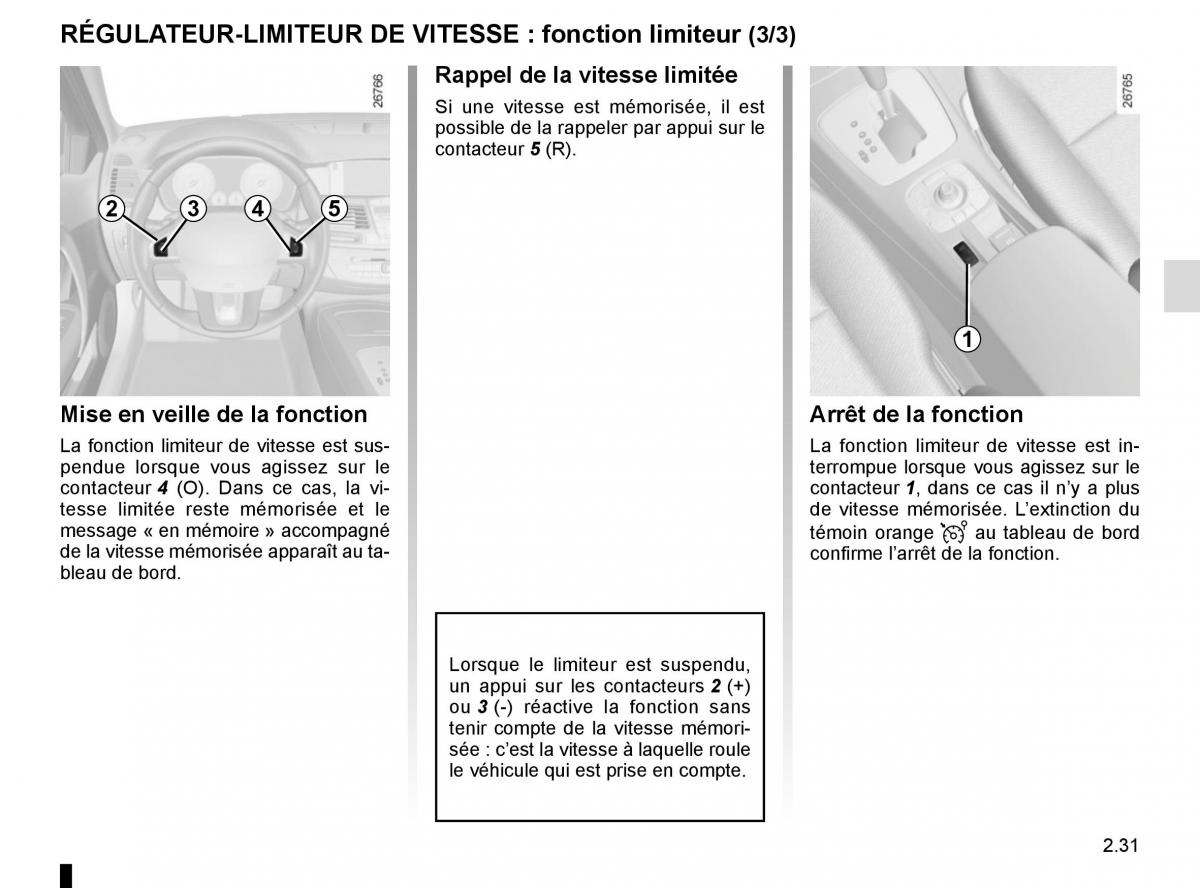 Renault Laguna III 3 manuel du proprietaire / page 117