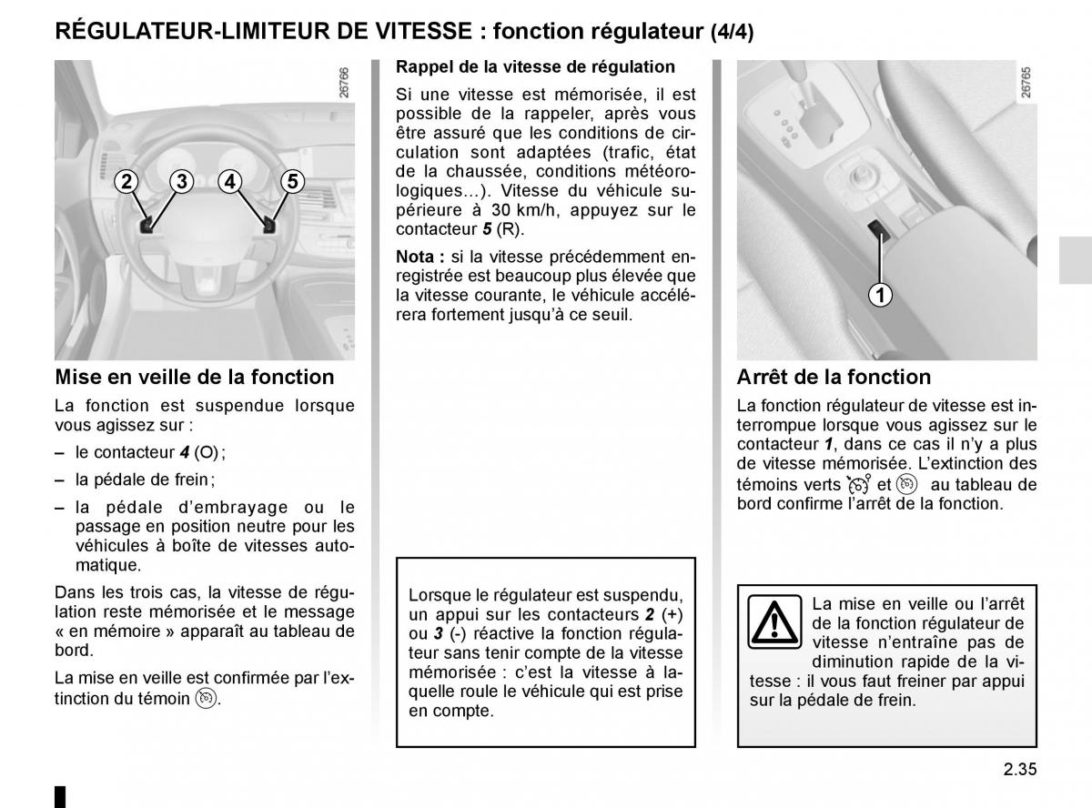 Renault Laguna III 3 manuel du proprietaire / page 121