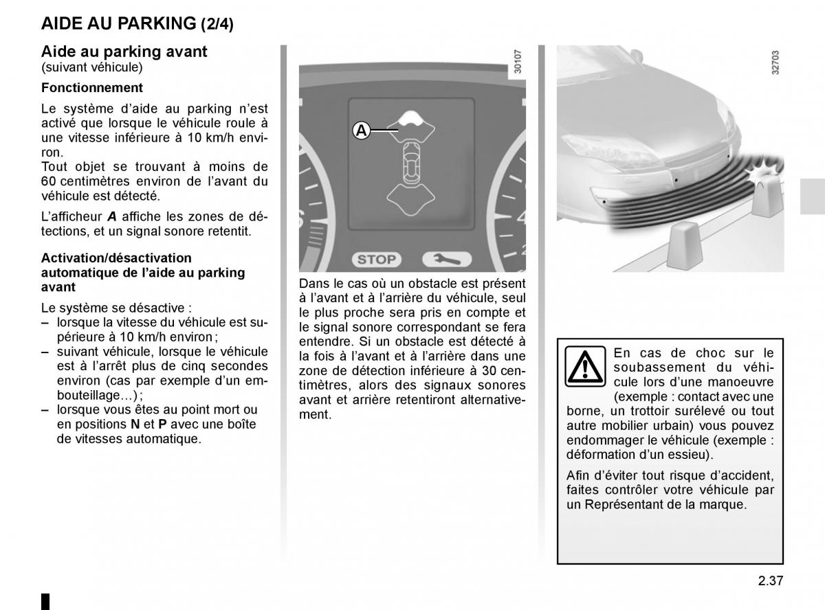 Renault Laguna III 3 manuel du proprietaire / page 123