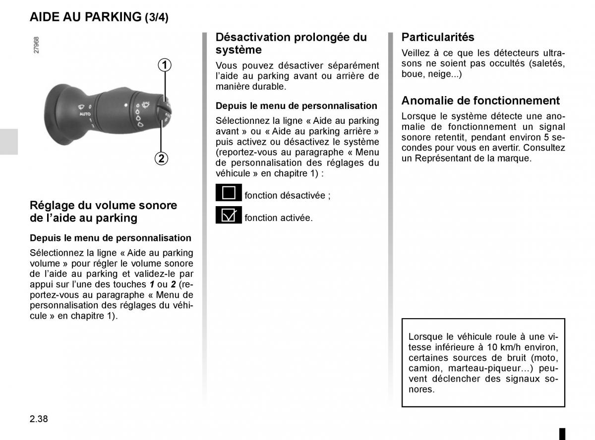 Renault Laguna III 3 manuel du proprietaire / page 124