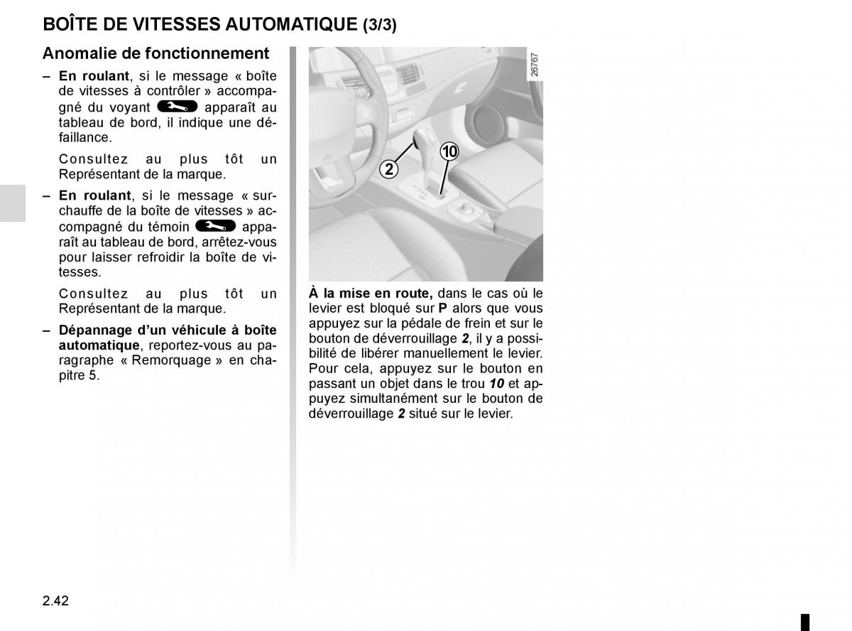 Renault Laguna III 3 manuel du proprietaire / page 128