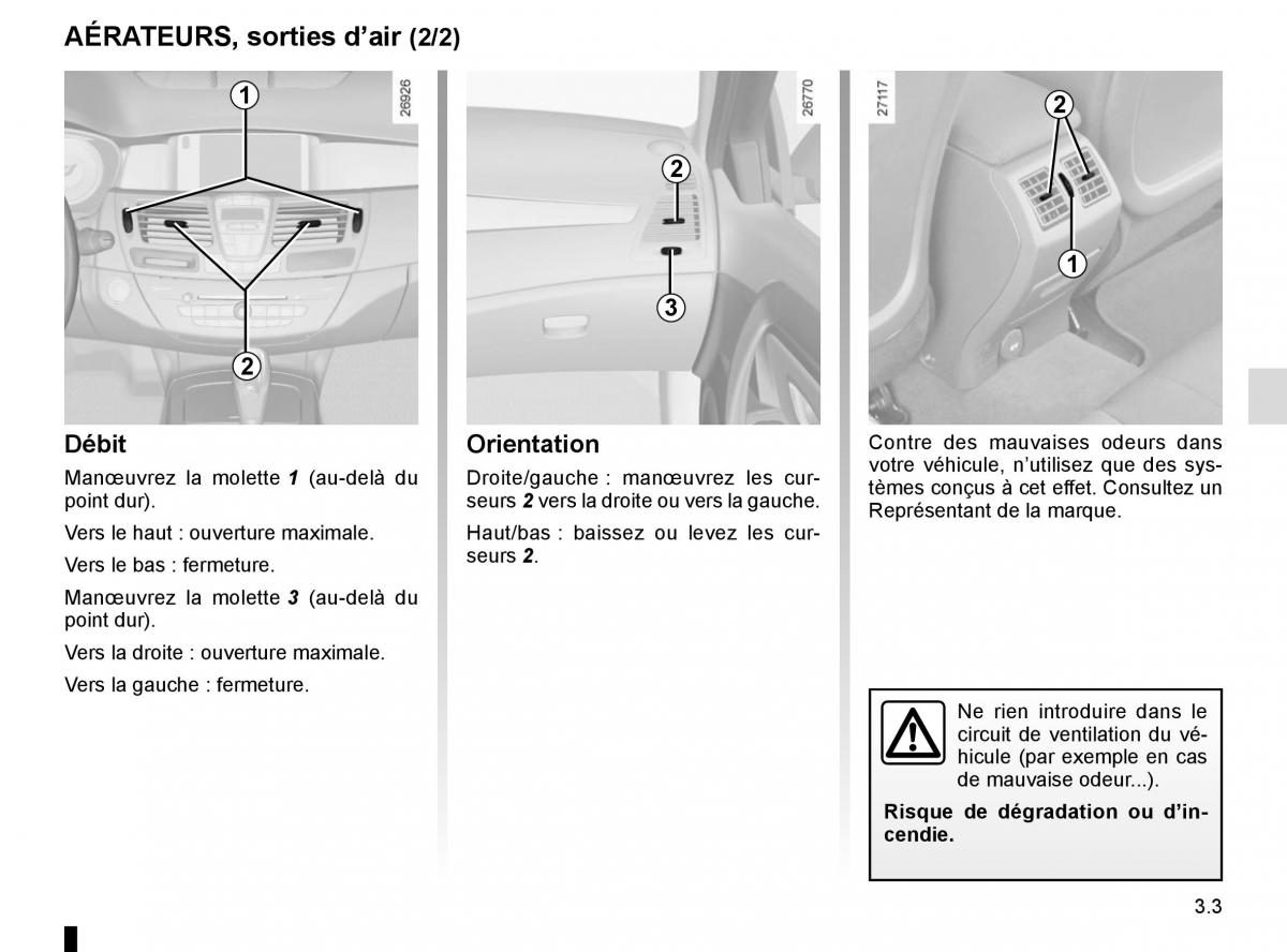 Renault Laguna III 3 manuel du proprietaire / page 131