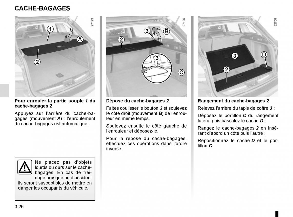 Renault Laguna III 3 manuel du proprietaire / page 154