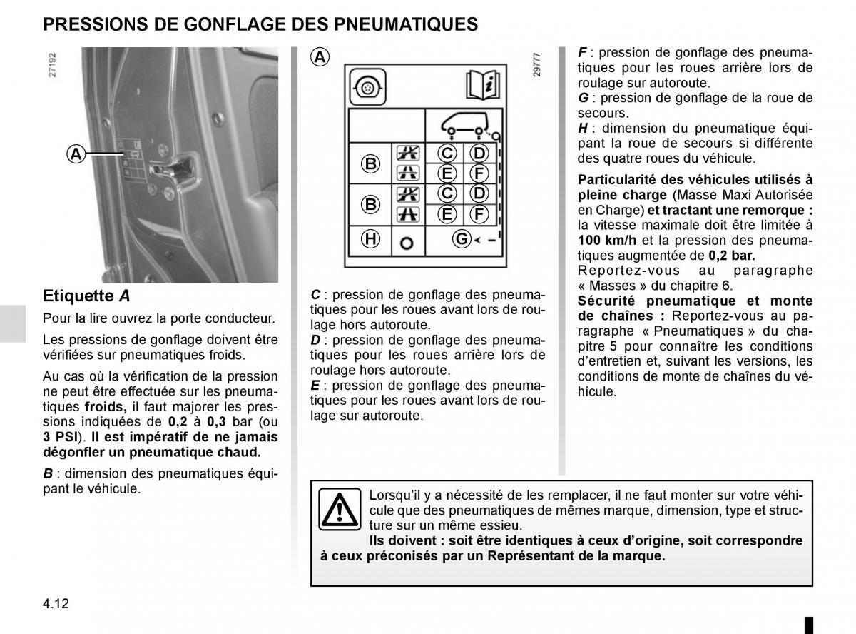 Renault Laguna III 3 manuel du proprietaire / page 176